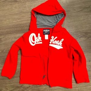 Red Oshkosh hoodie size 5T